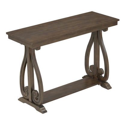 Walnut Farmhouse Console Table – 48”