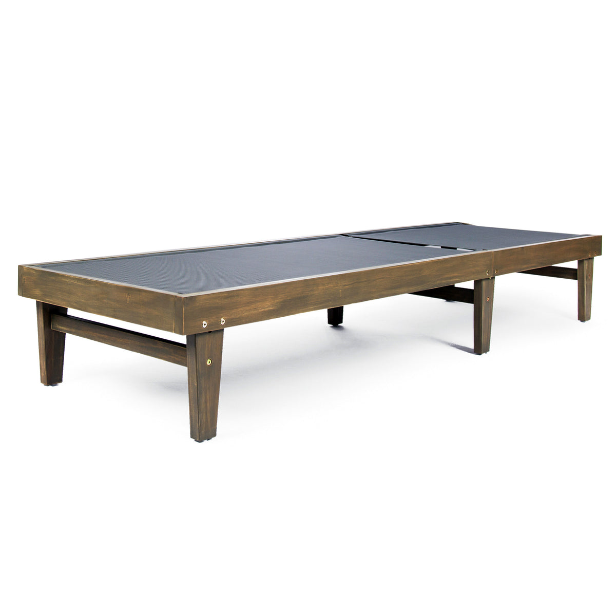 Summerland Outdoor Mesh Chaise Lounge – Dark Grey
