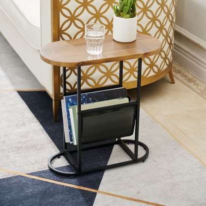 Acacia Wood Side Table Set (2 pcs)