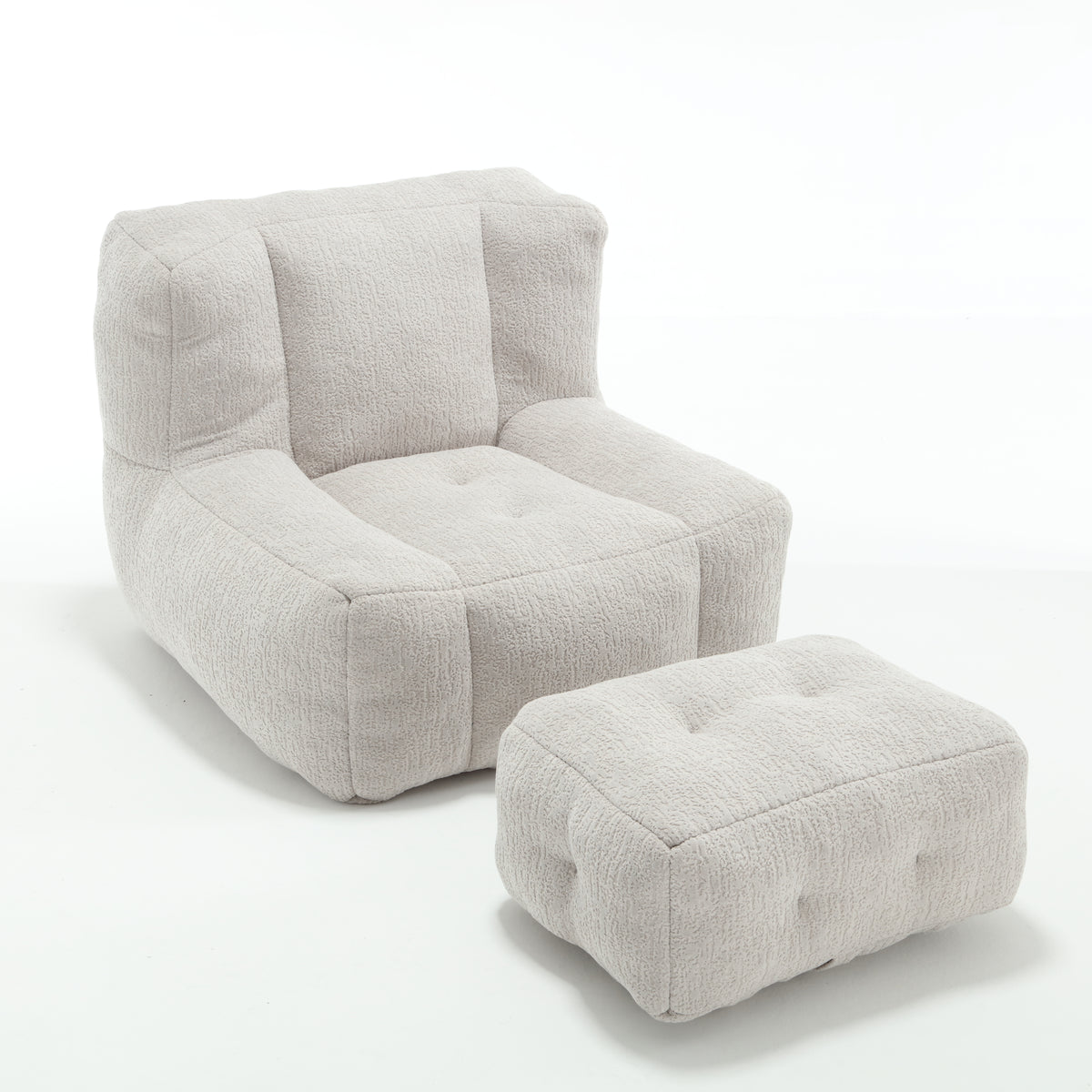 Fluffy Memory Foam Bean Bag Sofa – Indoor Lounge