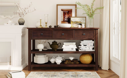 Retro Console Table Pine