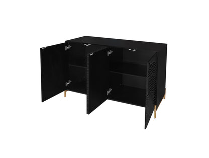Carved 4-Door Buffet Cabinet