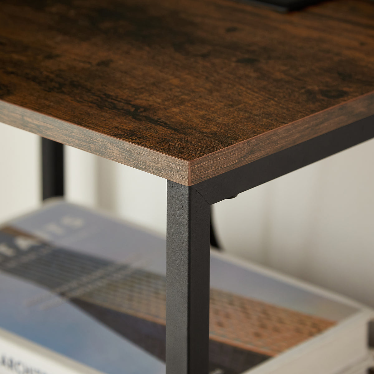 Bedside Table with USB Charging and Storage Drawers