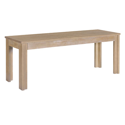 Retro Dining Set (3 pcs) – Natural Wood