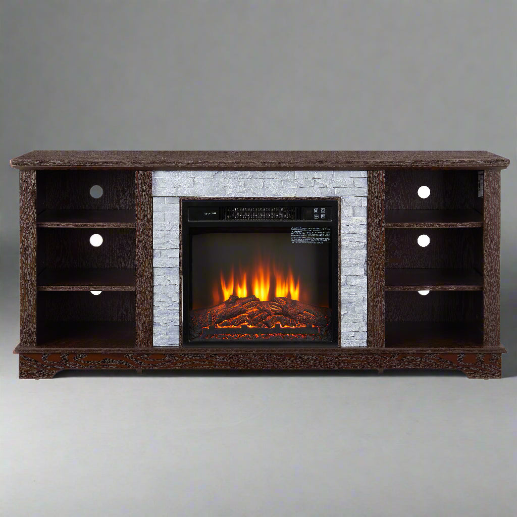 Cherry Wood Media Console – 18”