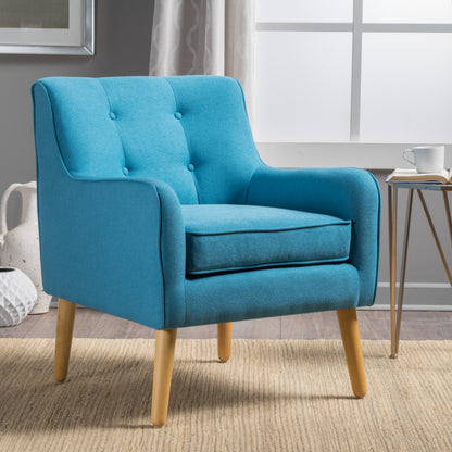 Teal Upholstered Accent Chair