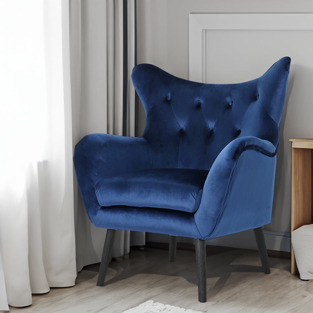 Modern Linen Armchair – Neutral Fabric