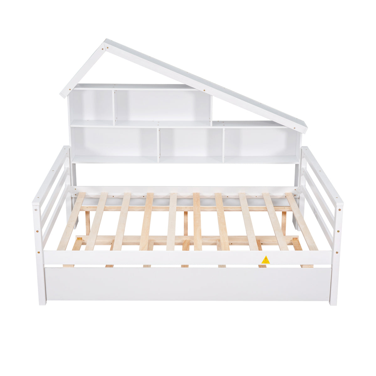Full Platform Bed White