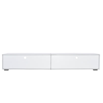 White LED TV Stand – 90”