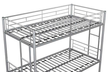 Metal Bunk Bed Silver