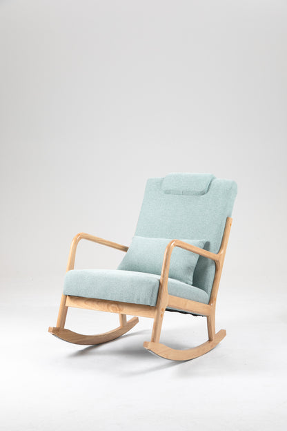 Upholstered Rocking Chair Brown