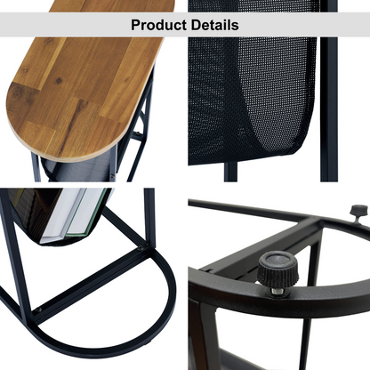 Acacia Wood Side Table Set (2 pcs)