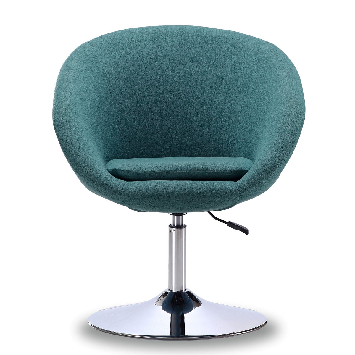 Chandra Swivel Adjustable Faux Leather Accent/Office Chair - Teal Blue