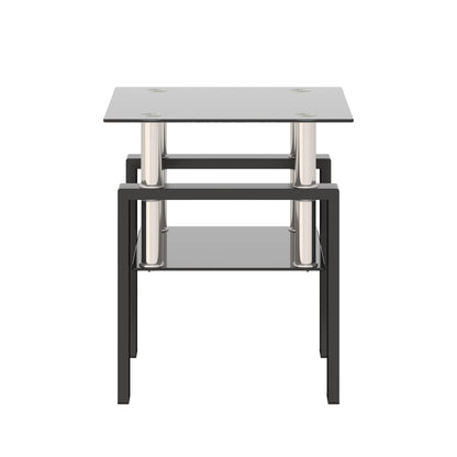 Black Glass Coffee Table – Square