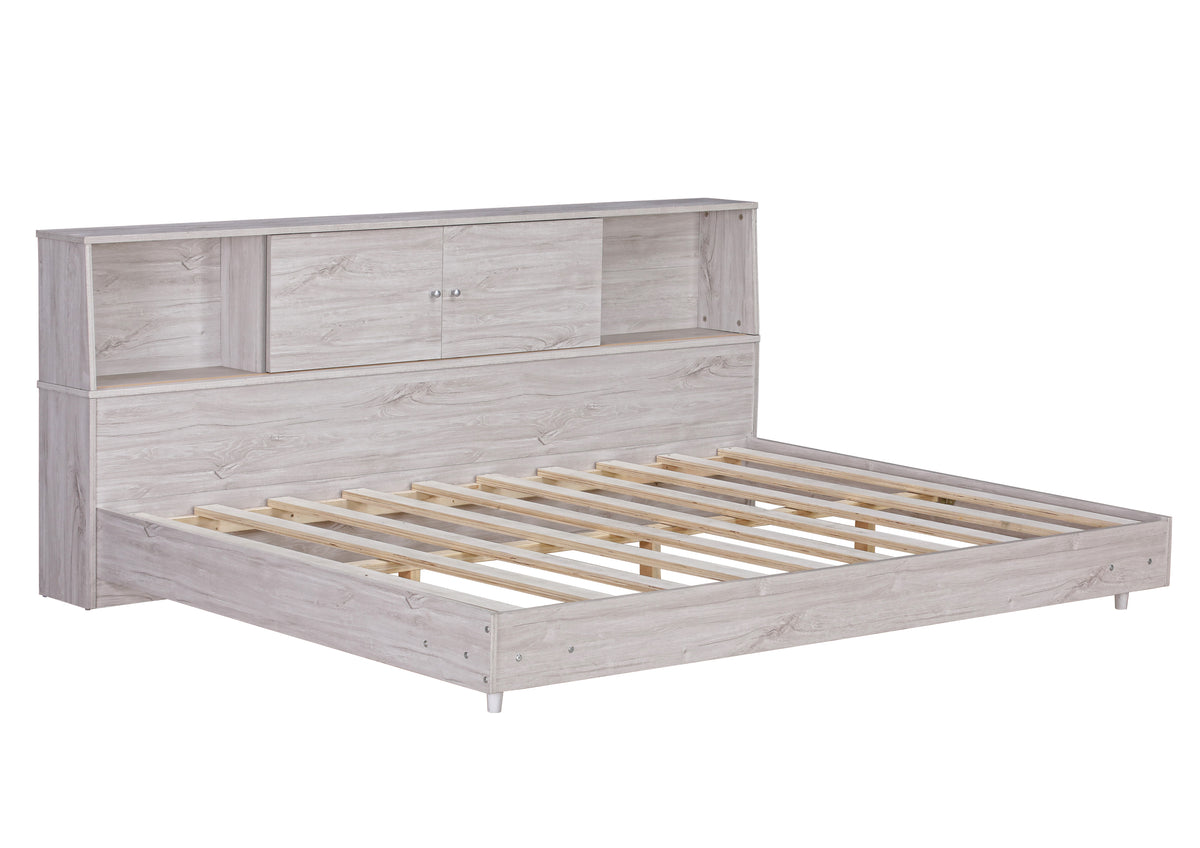 Full Daybed Frame with Bookcases Oak