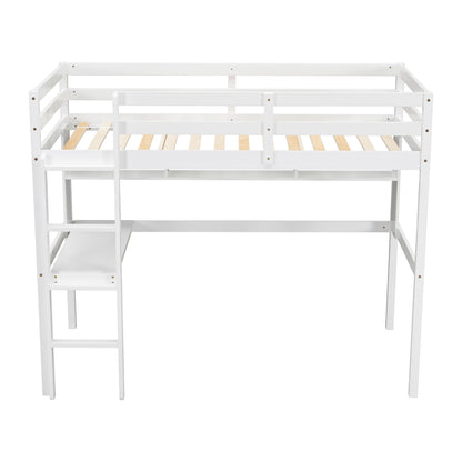 Twin Loft Bed White