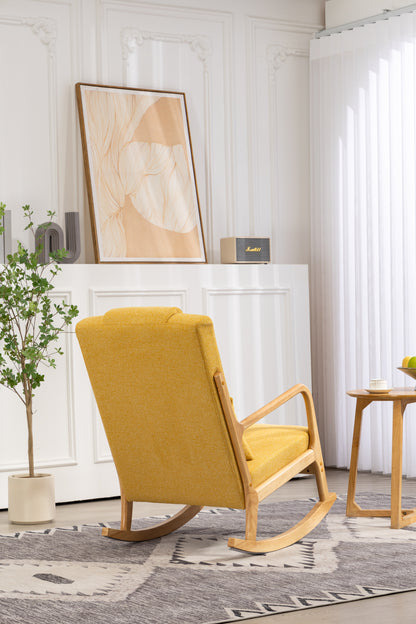 Upholstered Rocking Chair Gray