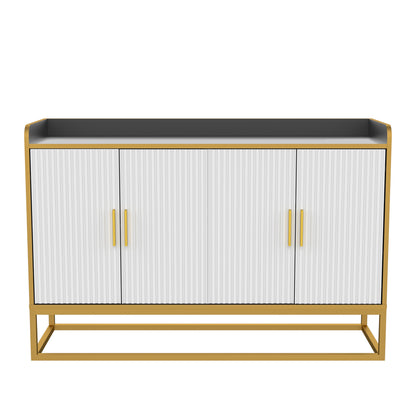 Modern Buffet Cabinet Black Gloss