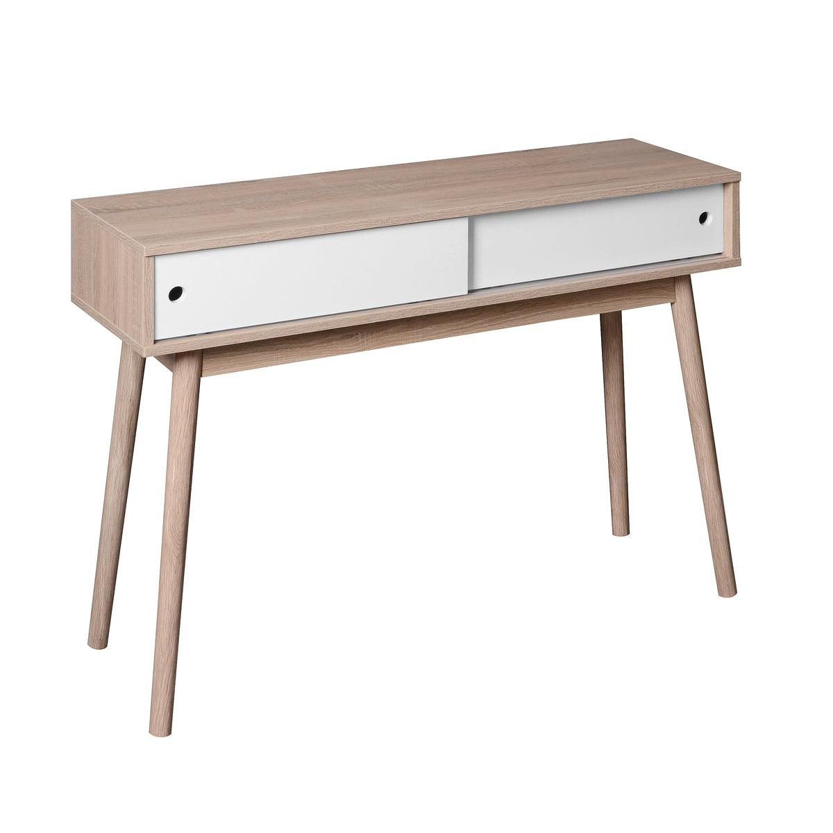 Mid-Century Writing Desk – Natural Oak