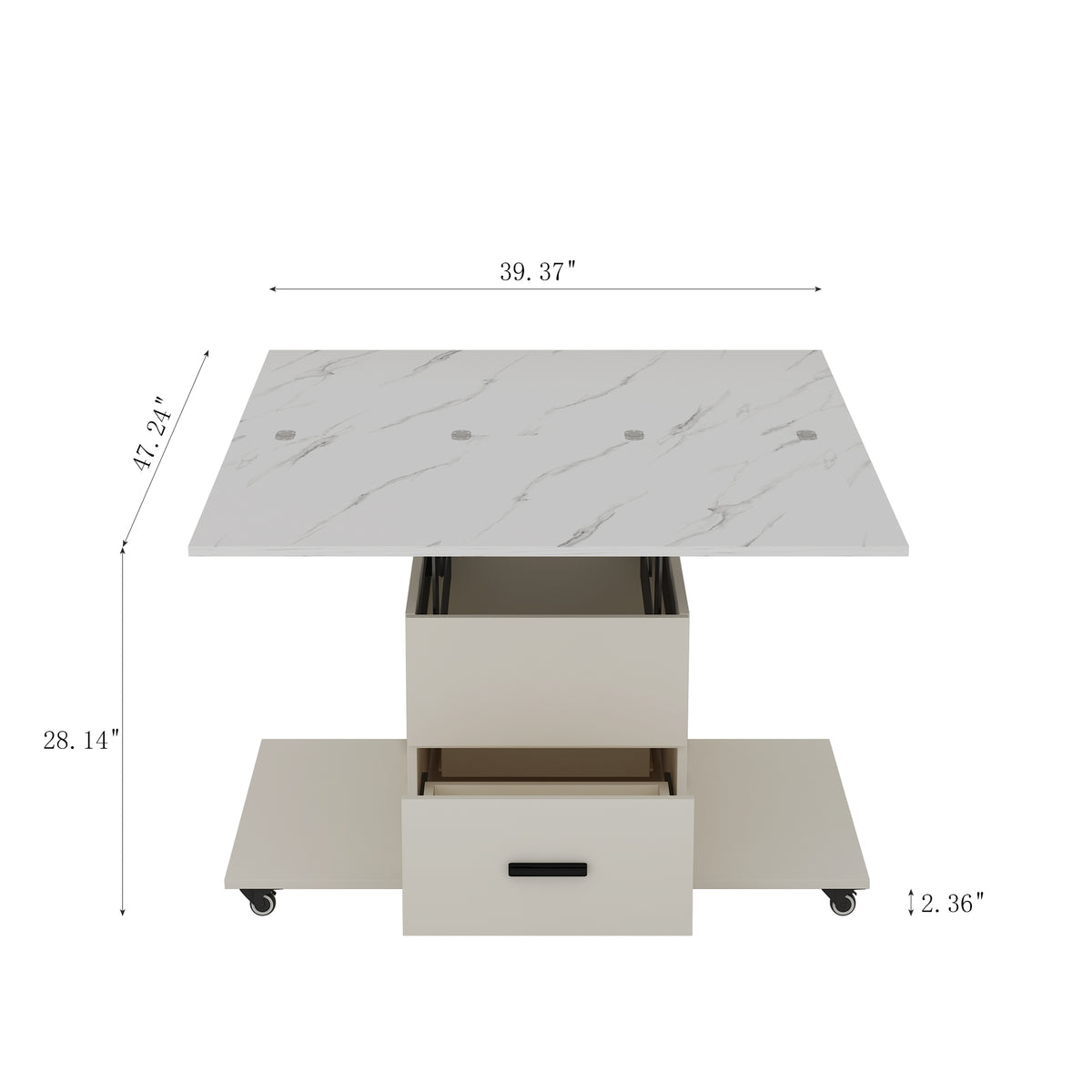 Modern Lift-Top Coffee Table – Expandable Design