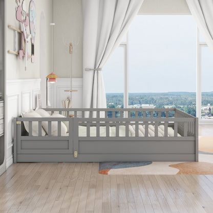 Montessori Floor Bed Gray