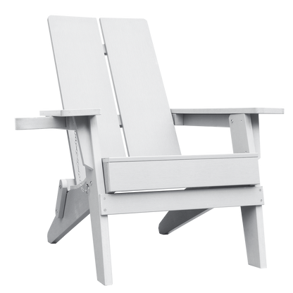 Adirondack Polymer Outdoor Folding Chair with Cupholder