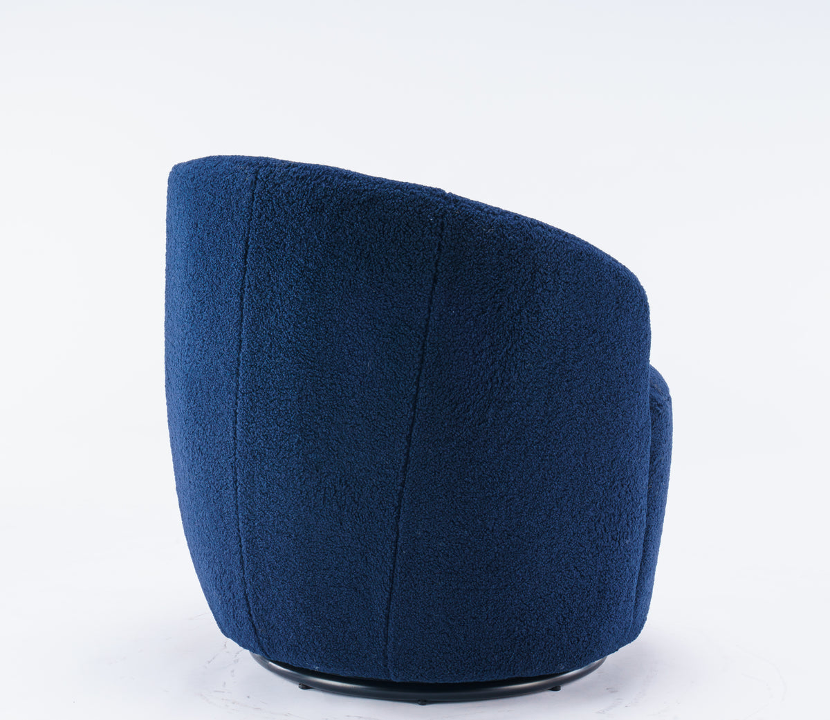 Teddy Barrel Accent Chair – Navy Blue