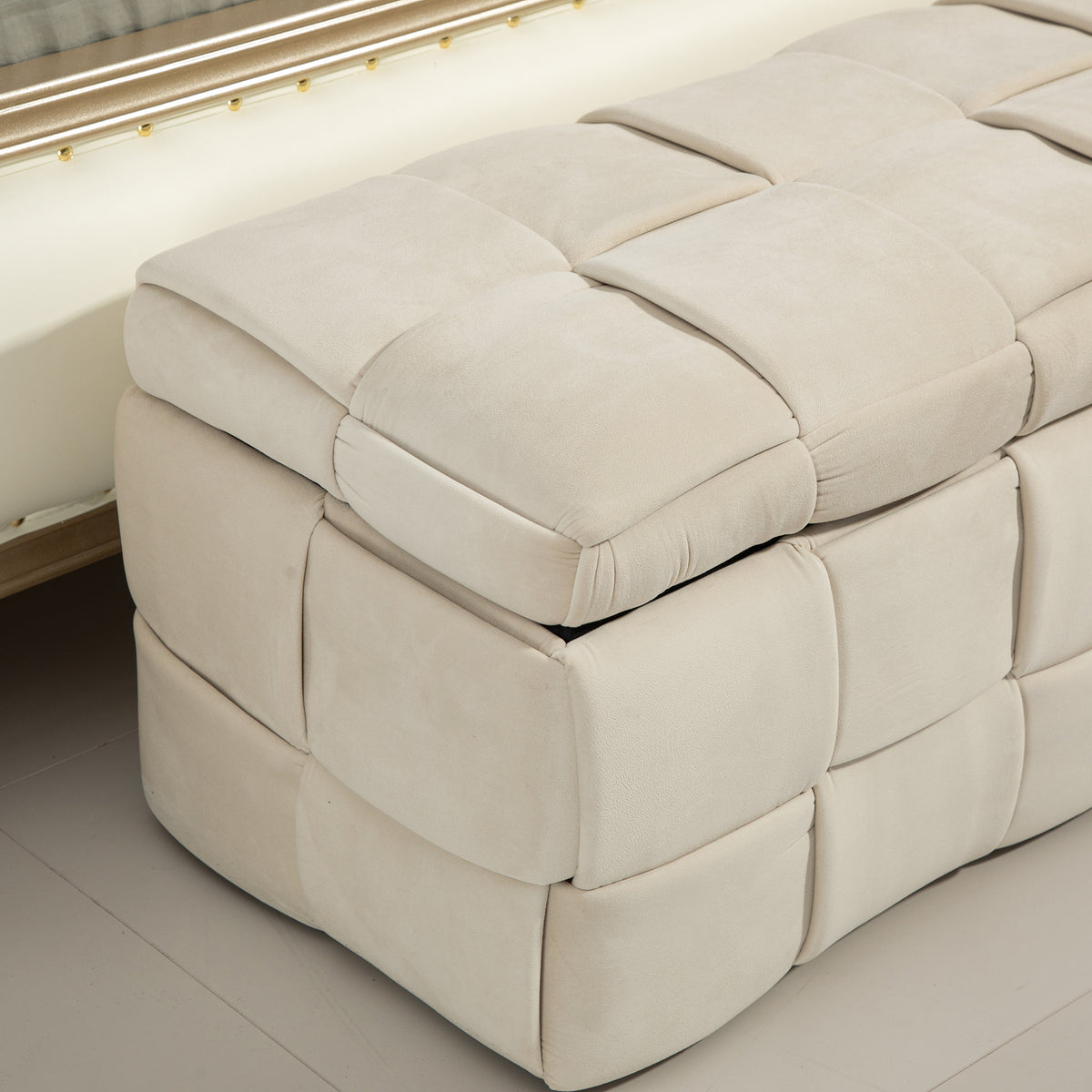 Ottoman Stool Beige