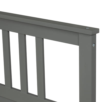 Twin Platform Bed Grey