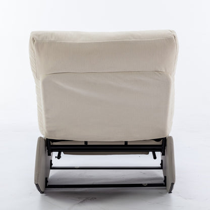 Modern Recliner Chair with Footrest Gray
