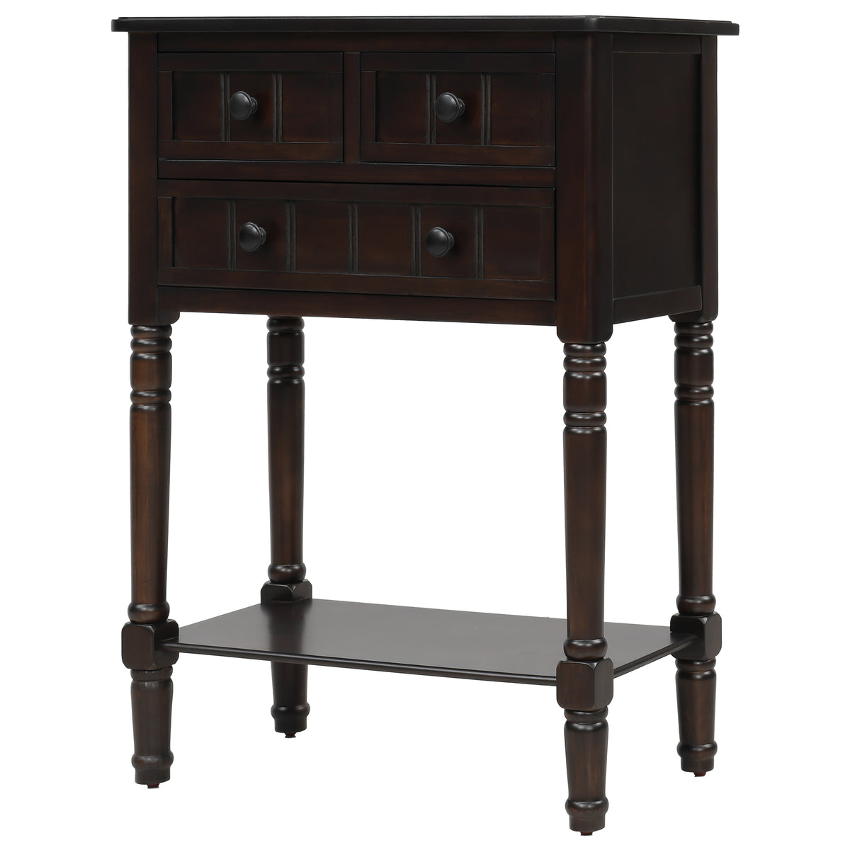 Console Table with Drawers Espresso