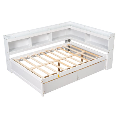 Full Storage Bed White