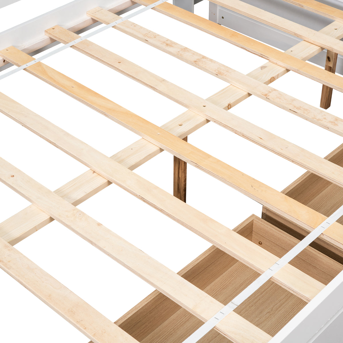 Full Storage Bed White