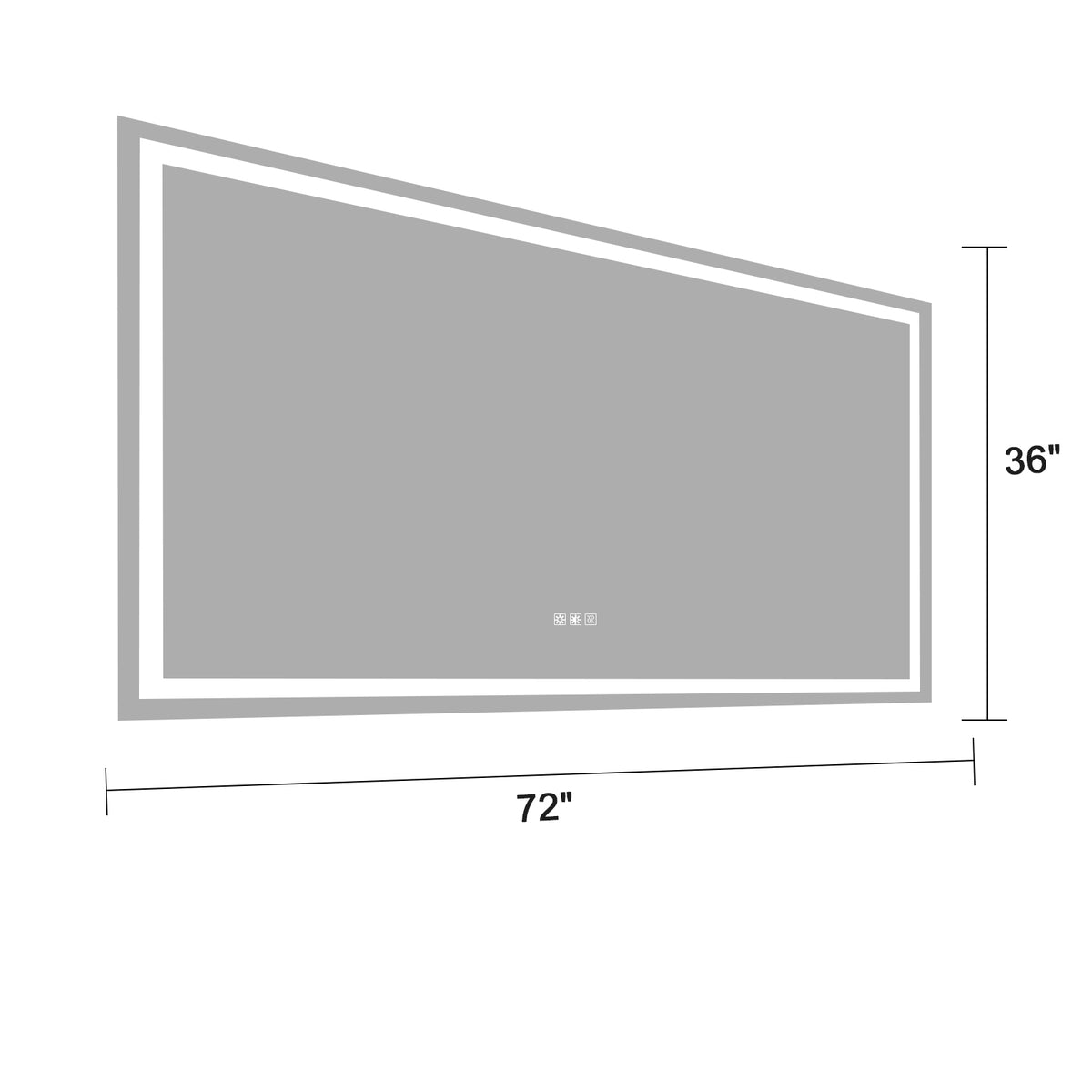 LED Bathroom Mirror Anti-Fog