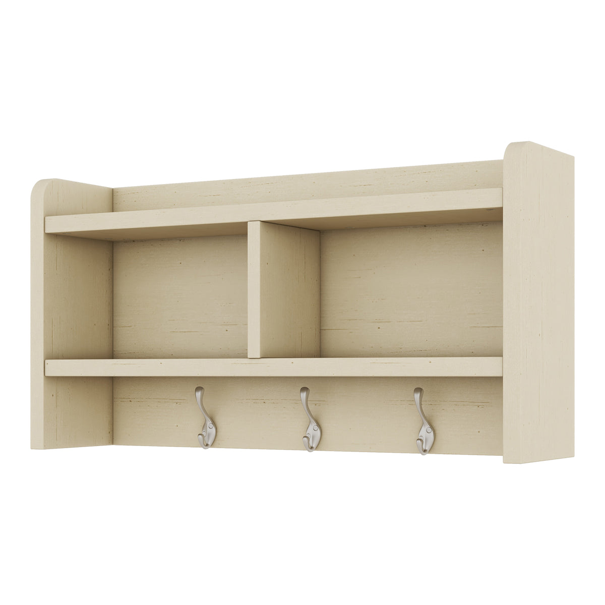 Hall Tree Cabinet Beige