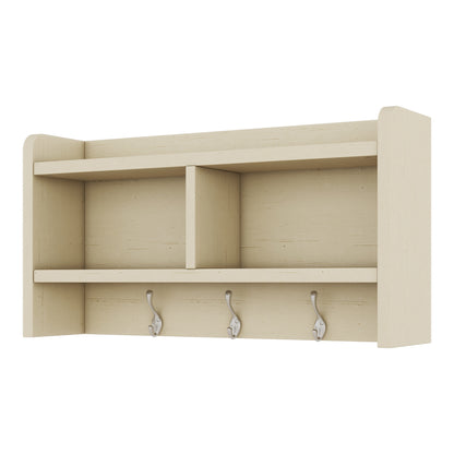 Hall Tree Cabinet Beige