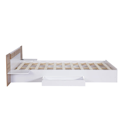 Queen Platform Bed White