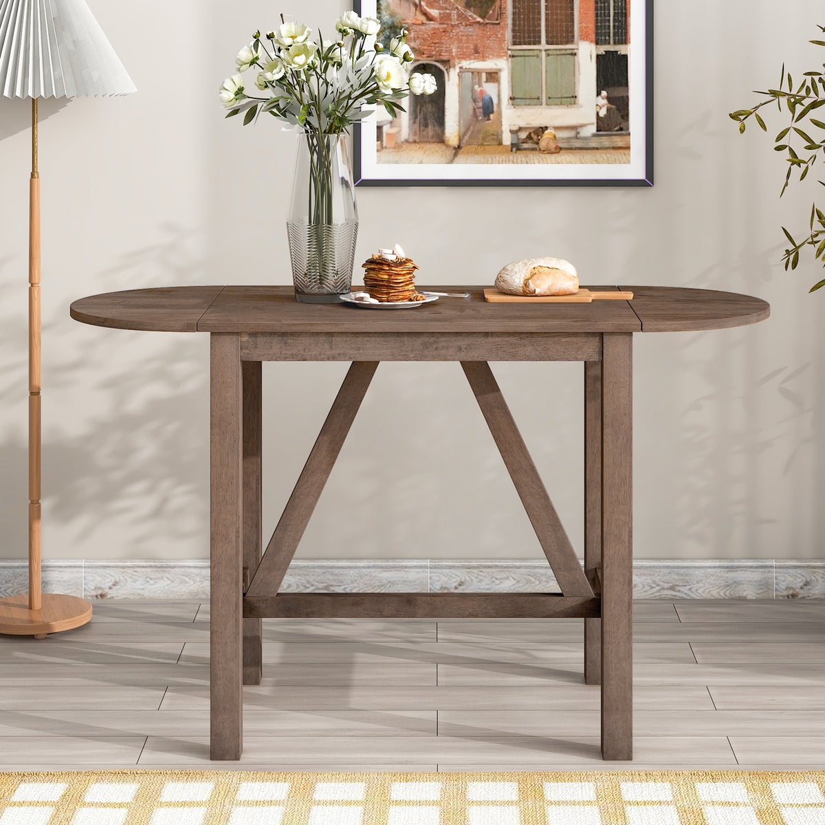 3-Piece Counter Dining Set Brown