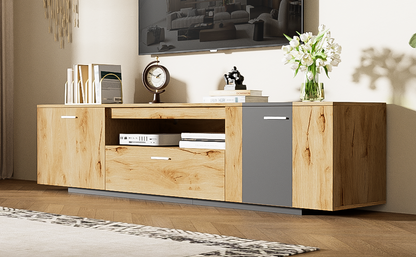 70" Modern TV Stand with Drawers