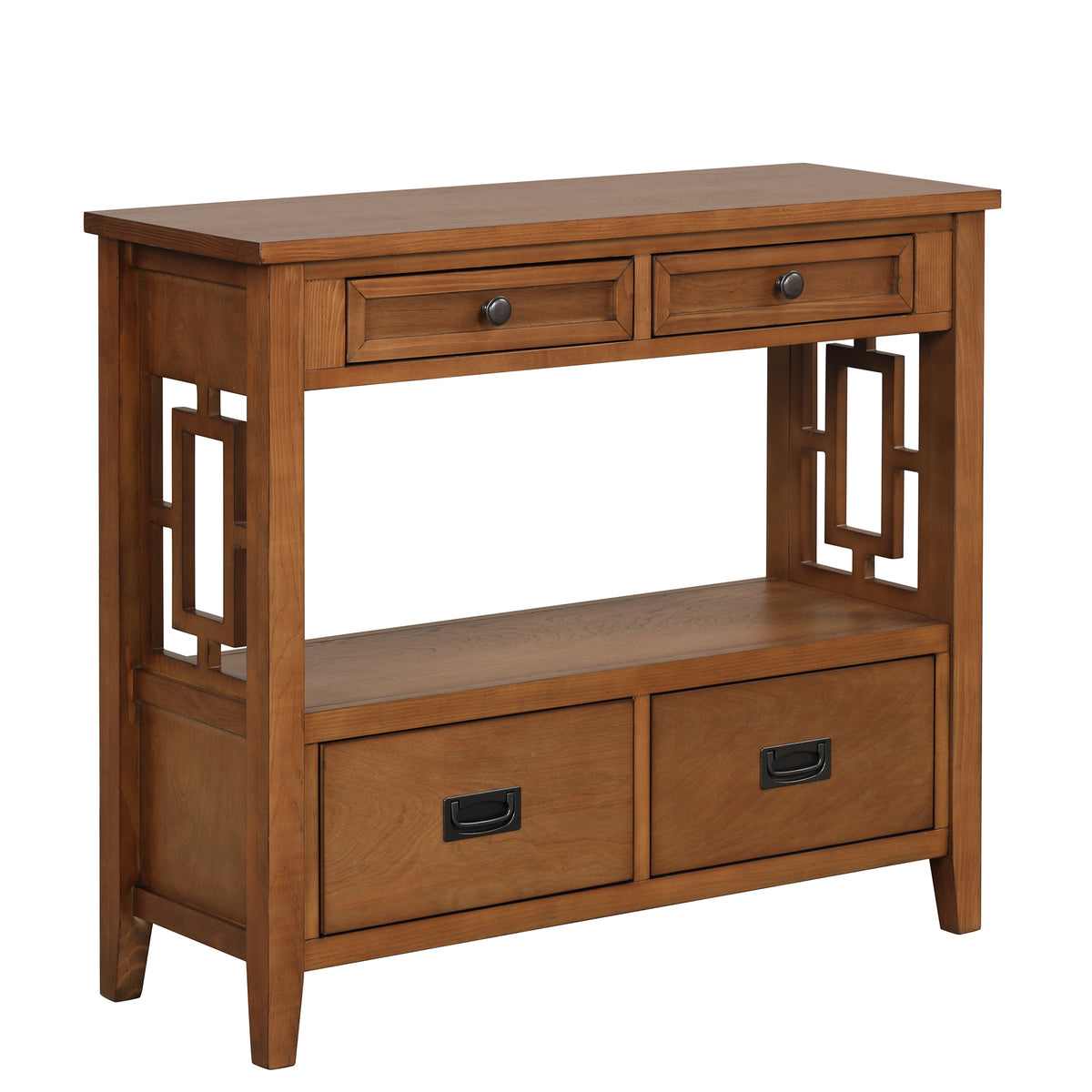 Farmhouse Console Table Brown