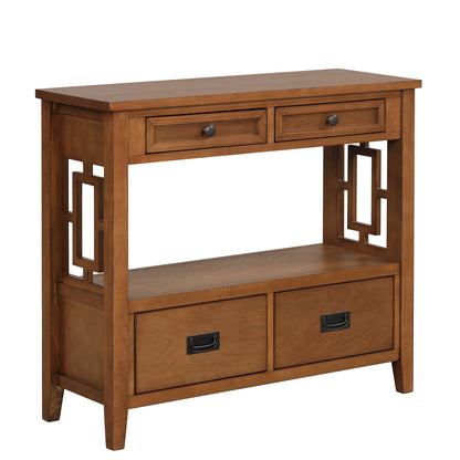 Farmhouse Console Table Brown