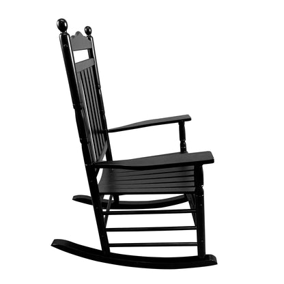 Classic Black Porch Rocking Chair