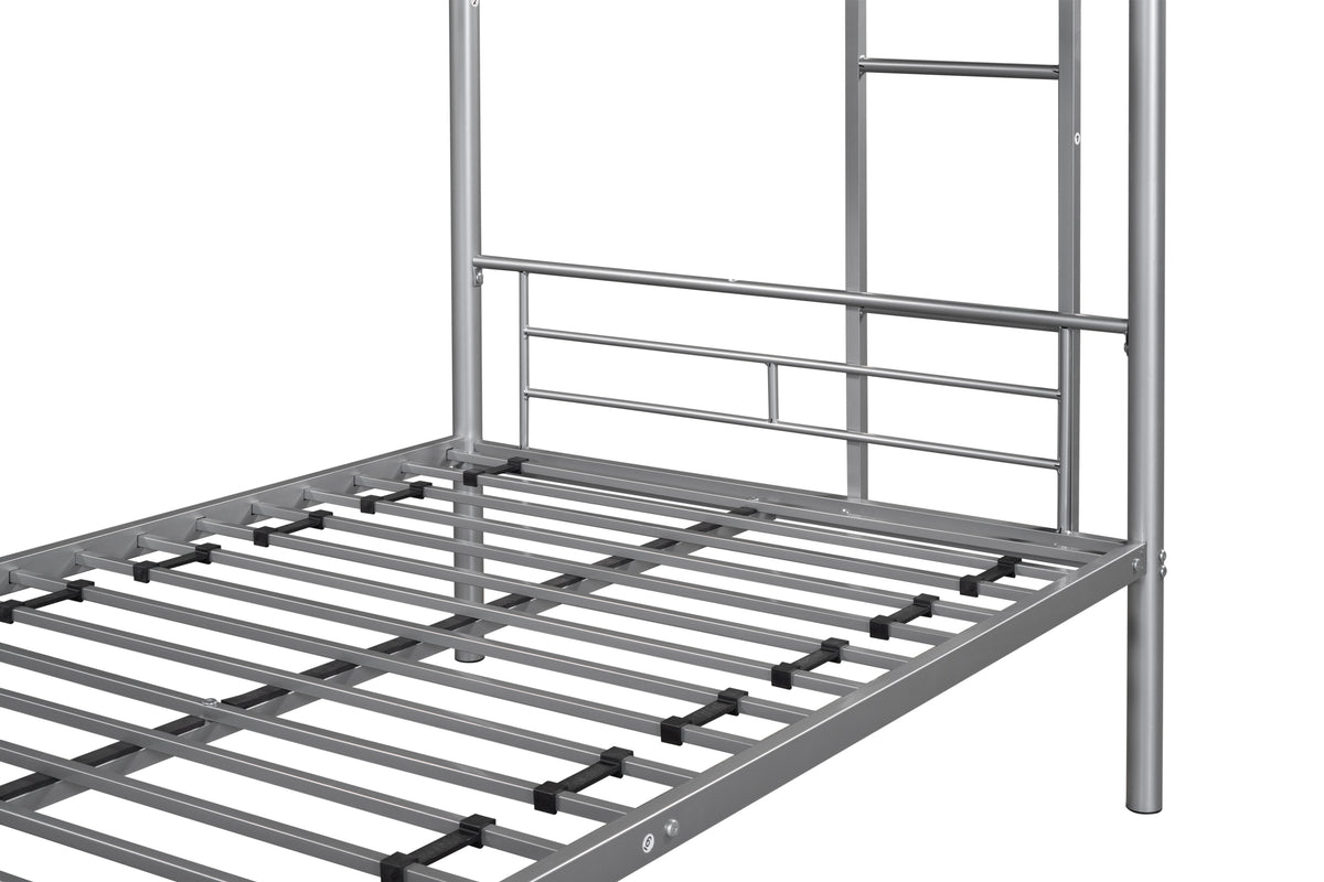 Metal Bunk Bed Silver