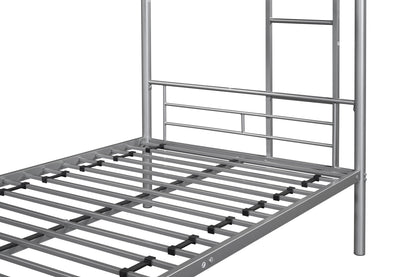 Metal Bunk Bed Silver