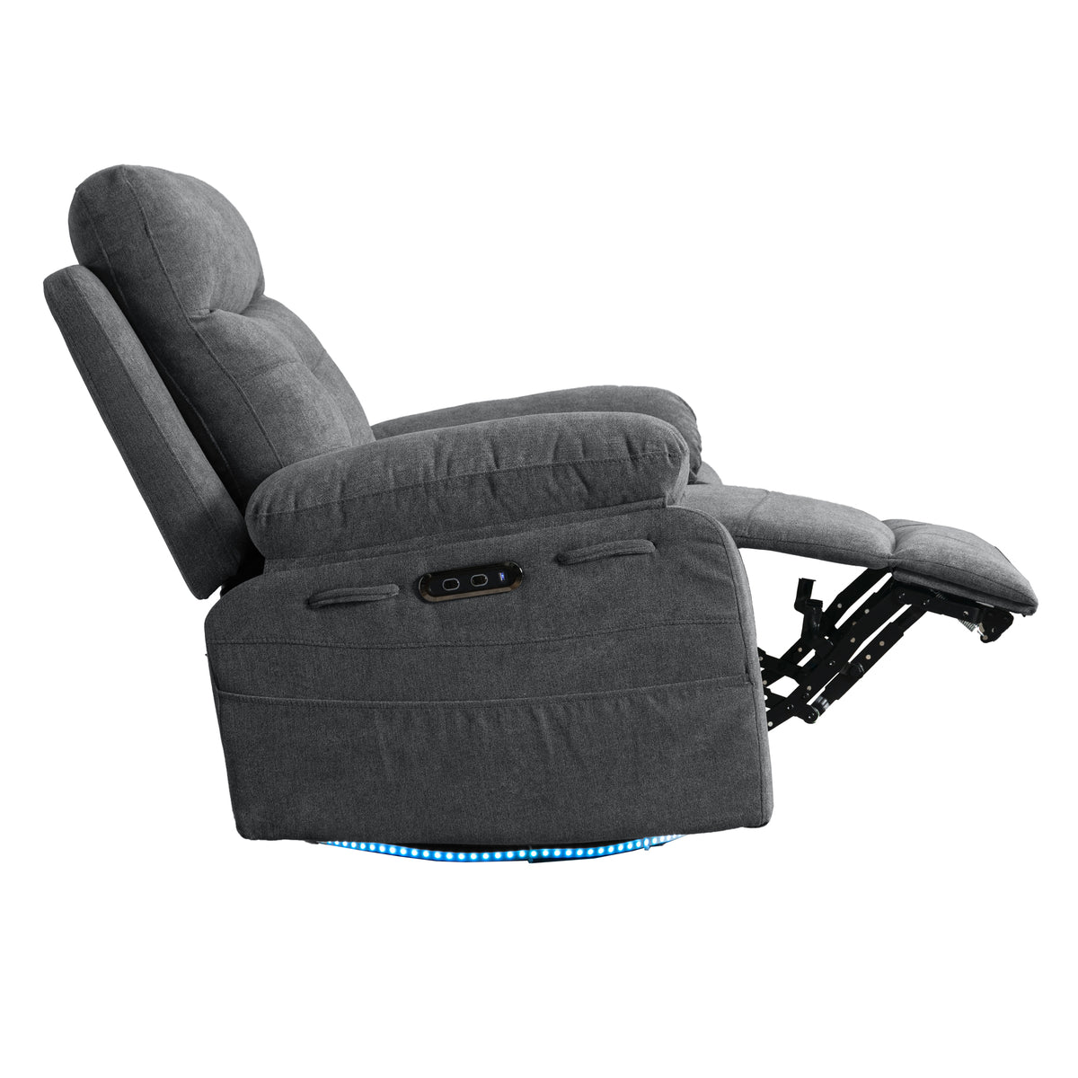 Electric Recliner Chair with LED Lighting Gray