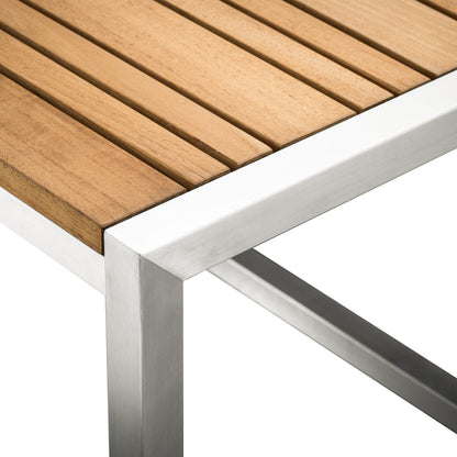 Acacia Teak Top Rectangle Coffee Table