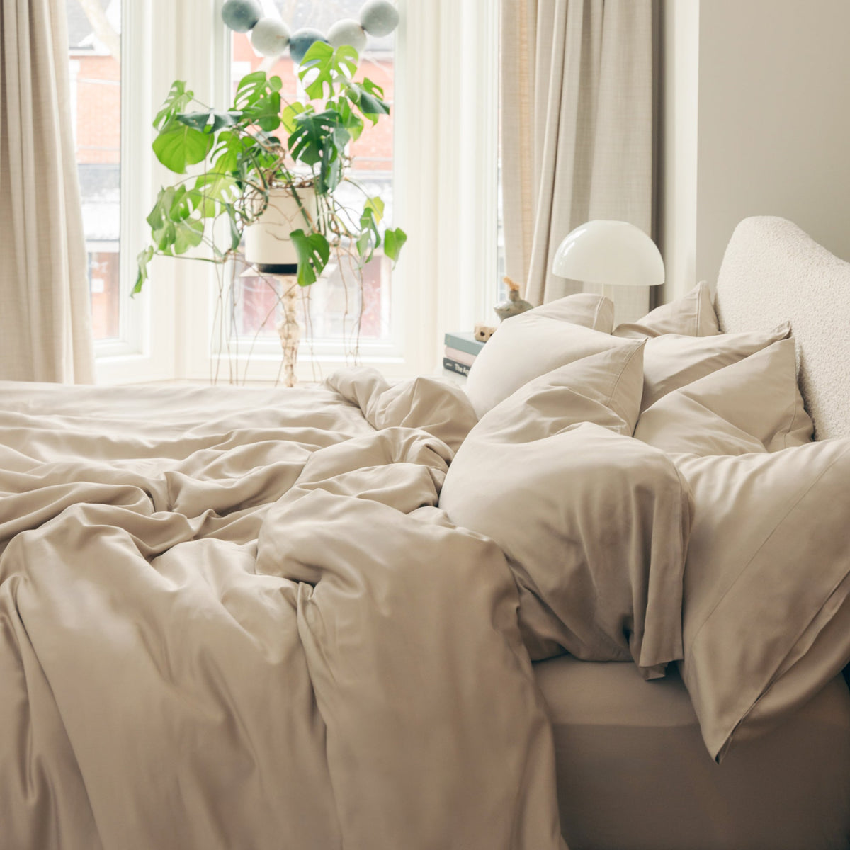 Organic Bamboo Sateen Duvet Cover Set