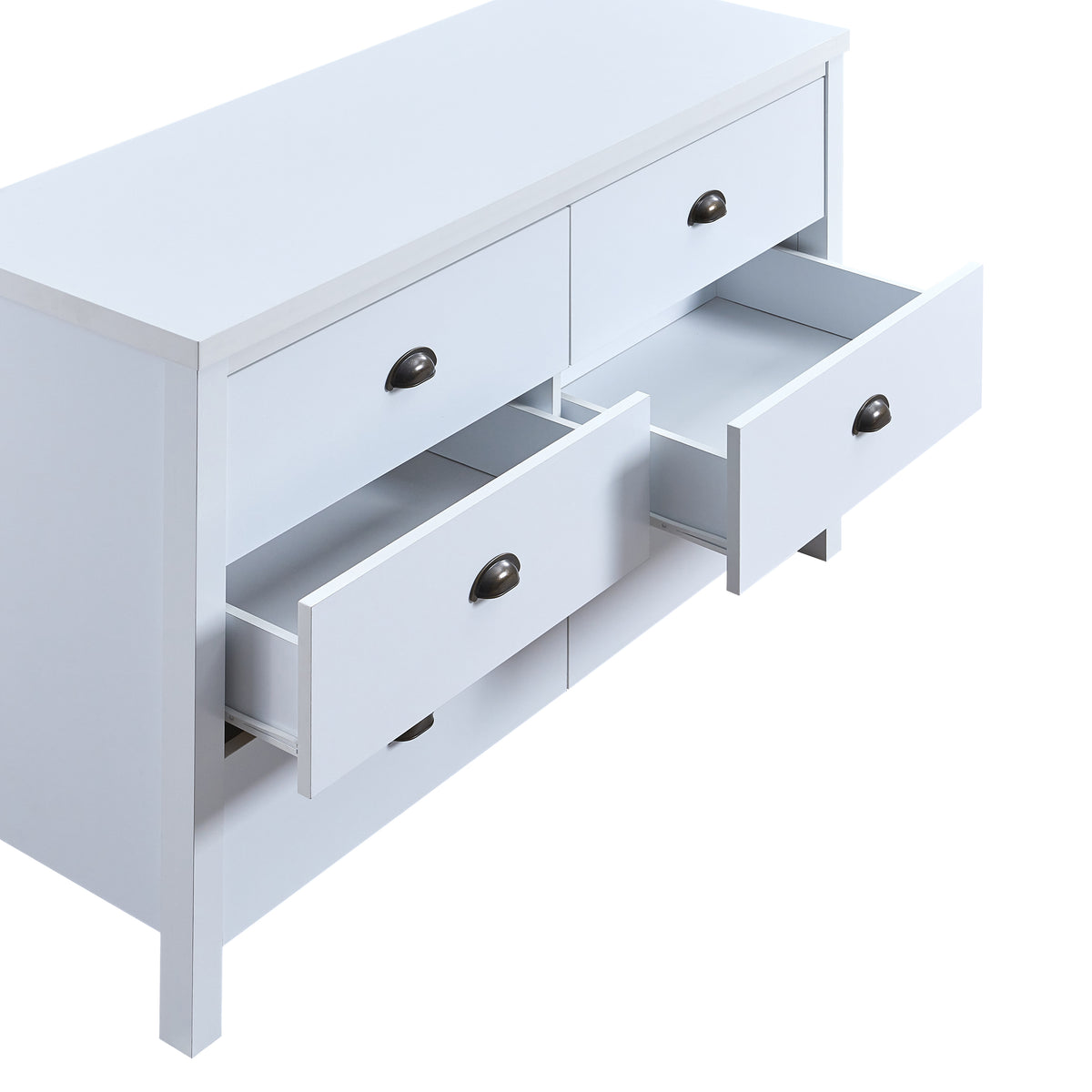 Safari 6-Drawer Dresser White