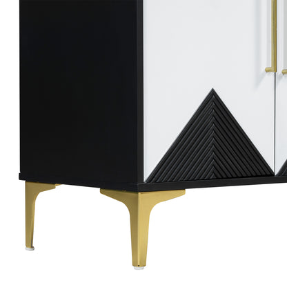 U-Style Four-Door Cabinet Taupe