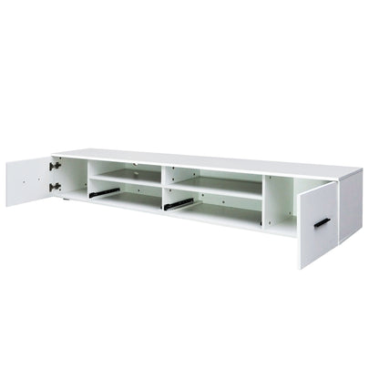 White LED TV Stand – 90”